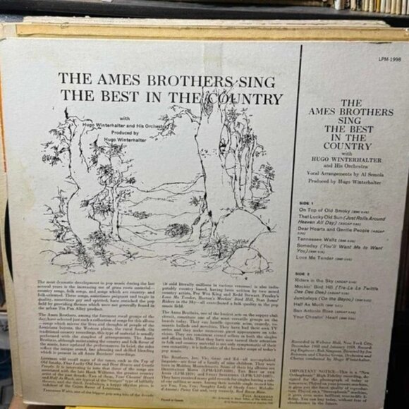The Ames Brothers – The Ames Brothers Vinyl Record VG+ AB129 - Picture 2 of 2